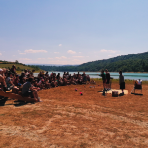 Le Village du Festival festival jura de Bouche à Oreille ORGELET Jura Bourgogne-Franche-Comté juillet 2023